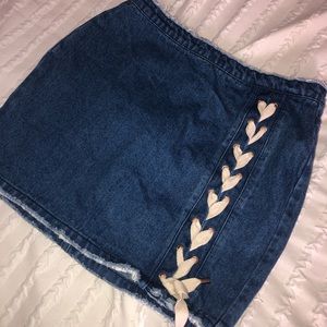 MissGuided Size 6 Jean Skirt